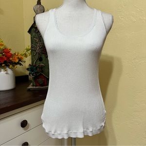 Bebe All White Tank Top